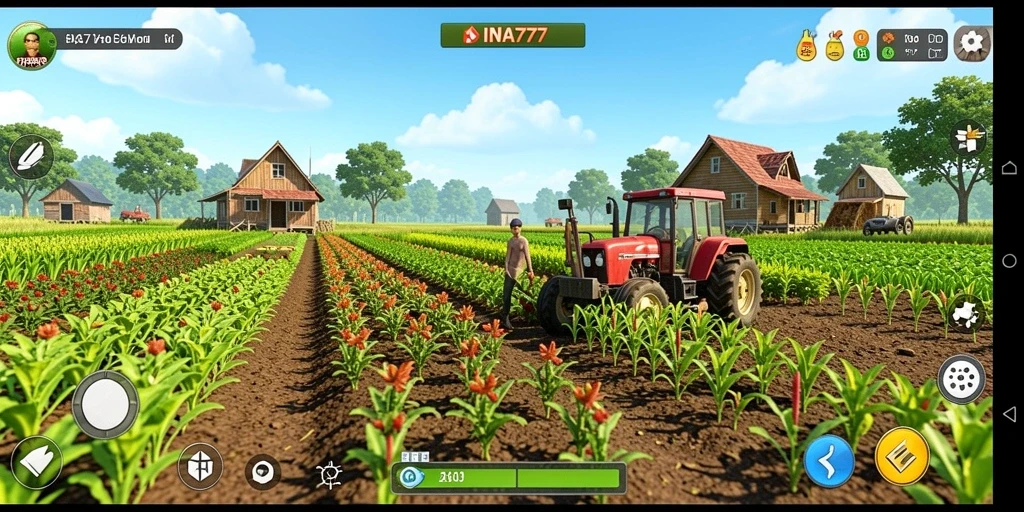 Tampilan menarik permainan Farming INA777 yang penuh warna.