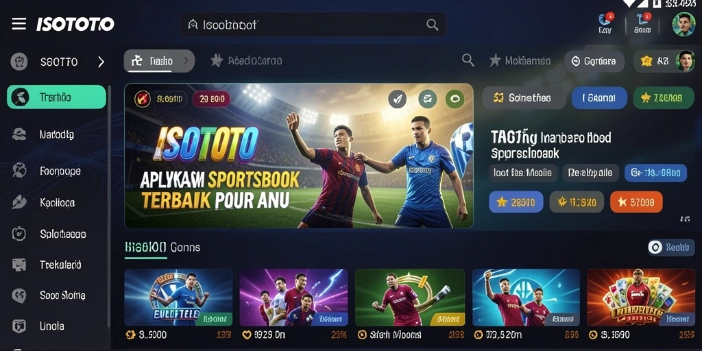 Tampilan gameplay menarik dari aplikasi Sportsbook ISOTOTO.