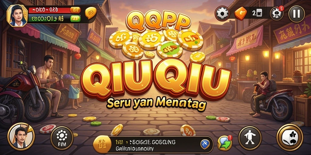 Tampilan gameplay seru dalam QQRP yang menampilkan keseruan QiuQiu.