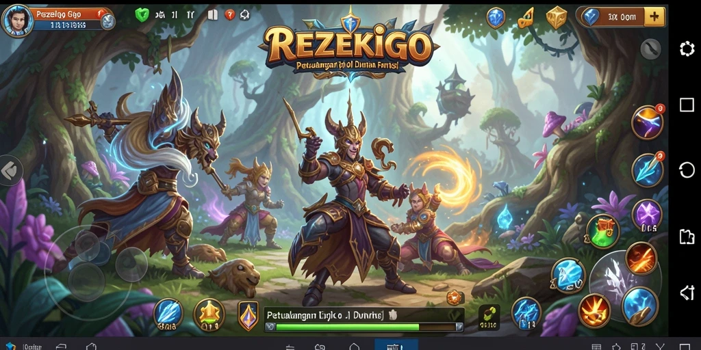 Tampilan gameplay seru dan menantang dari REZEKIGO.