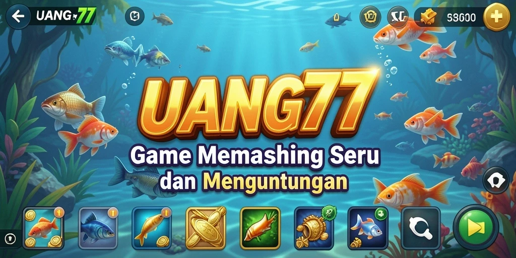 Tampilan gameplay UANG77 yang menarik dan menantang dalam memancing.
